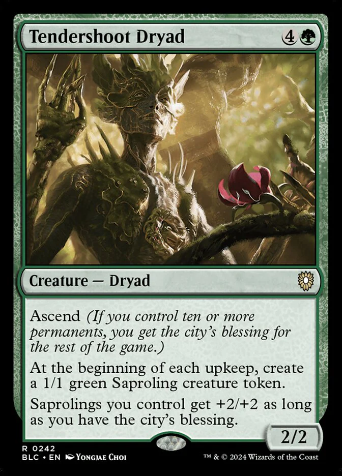 Tendershoot Dryad 242 (Commander: Bloomburrow)