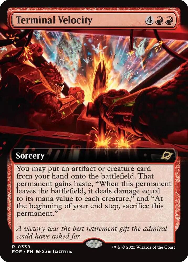 Terminal Velocity  338/276 (Edge of Eternities)  - Extended Art Foil