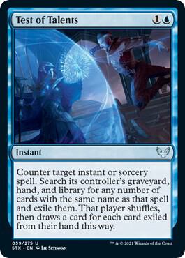Test of Talents 59/275 (Strixhaven: School of Mages)  - Foil