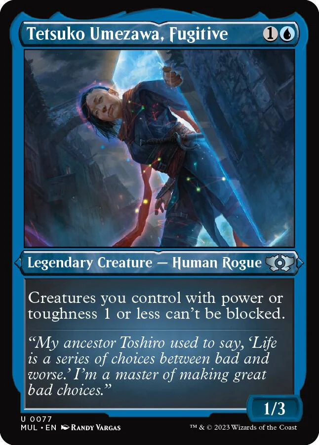 Tetsuko Umezawa, Fugitive 77/65 (March of the Machine: Multiverse Legends)  - Etched Foil