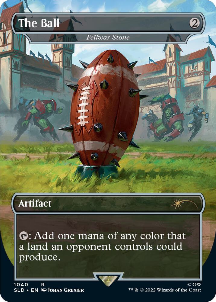 The Ball // Fellwar Stone 1040/1 (Secret Lair Drop Series)  - Borderless Foil