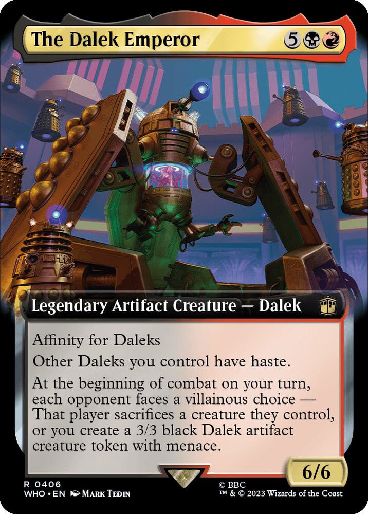 The Dalek Emperor 406/331 (Universes Beyond: Doctor Who)  - Extended Art Foil