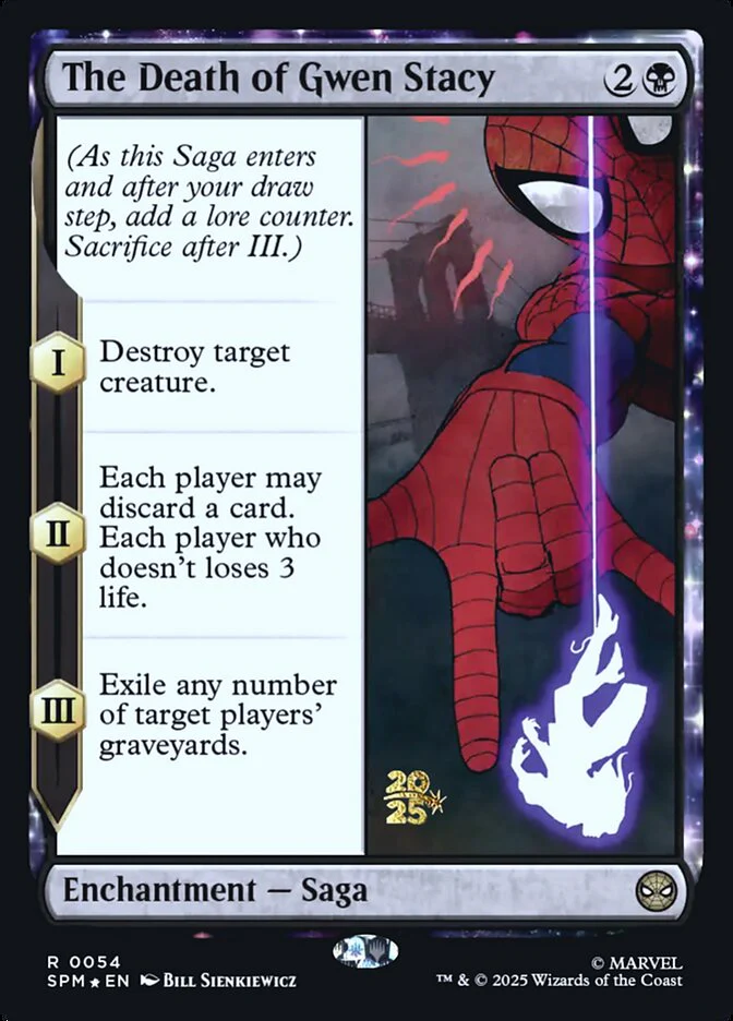 The Death of Gwen Stacy 54s/73 (Prerelease Cards) - Foil