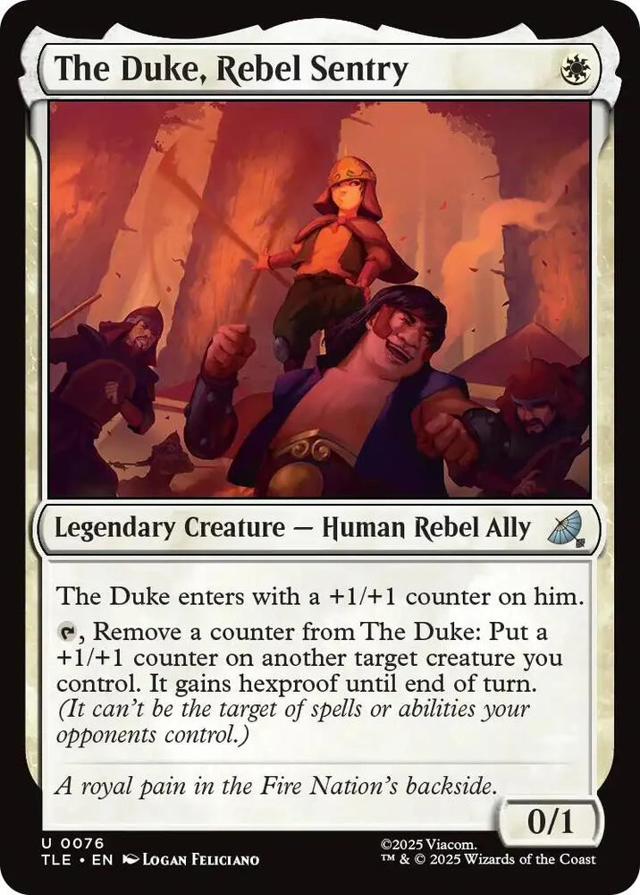 The Duke, Rebel Sentry 76/317 (Avatar: The Last Airbender: Eternal-Legal)  - Foil