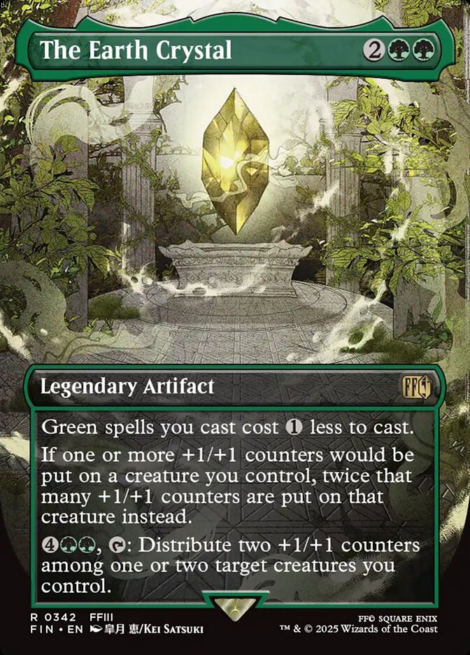 The Earth Crystal  342 (FINAL FANTASY)  - Borderless Foil