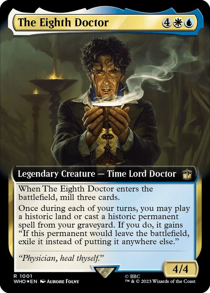 The Eighth Doctor 1001/331 (Universes Beyond: Doctor Who)  - Extended Art Surge Foil
