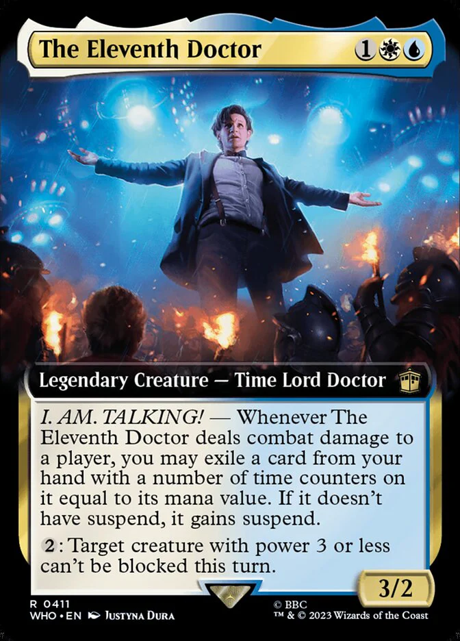 The Eleventh Doctor 411 (Universes Beyond: Doctor Who)  - Extended Art Foil