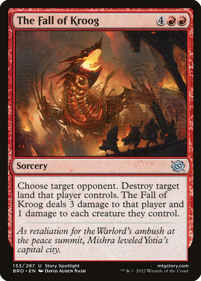 The Fall of Kroog 133/287 (The Brothers' War) - Foil