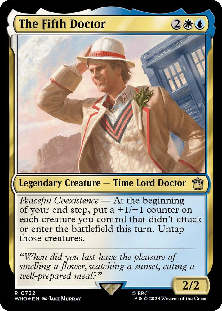 The Fifth Doctor 732/331 (Universes Beyond: Doctor Who)  - Surge Foil