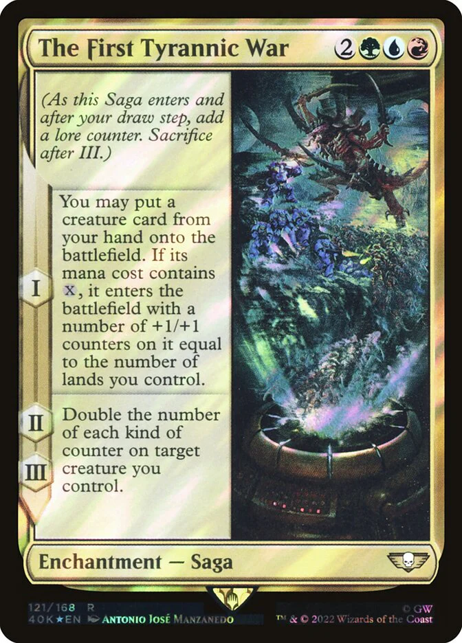 The First Tyrannic War 121โ
/617 (Universes Beyond: Warhammer 40,000) - Surge Foil
