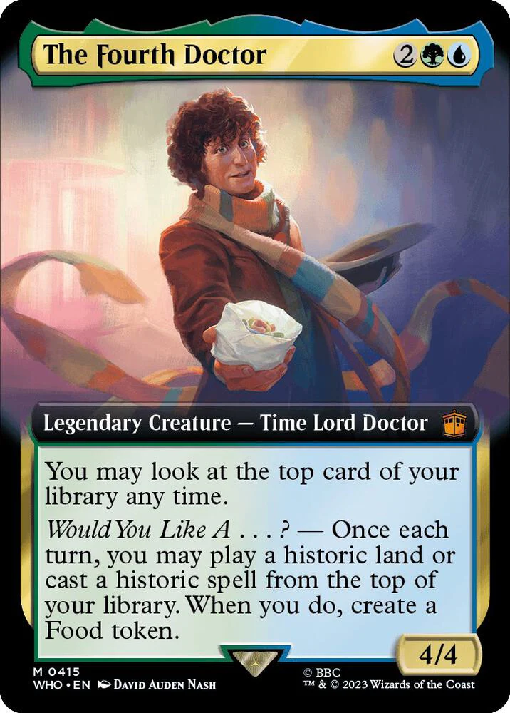 The Fourth Doctor 415/331 (Universes Beyond: Doctor Who)  - Extended Art Foil