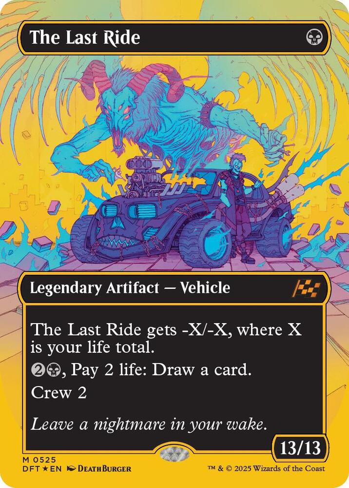 The Last Ride 525/291 (Aetherdrift)  - Borderless First-Place Foil