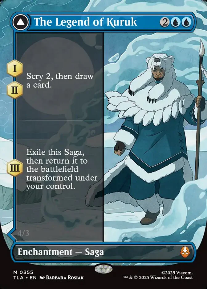 The Legend of Kuruk Borderless 355 (Avatar: The Last Airbender)  - Borderless Foil