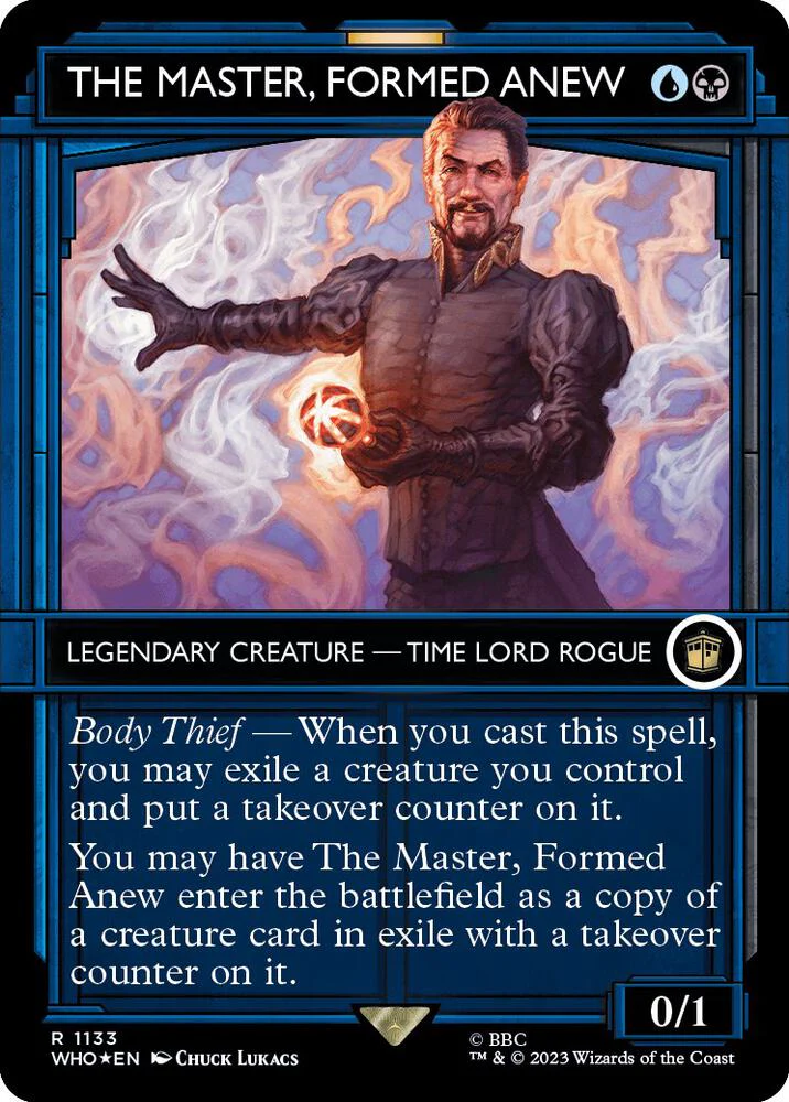 The Master, Formed Anew 1133/331 (Universes Beyond: Doctor Who)  - Showcase Surge Foil