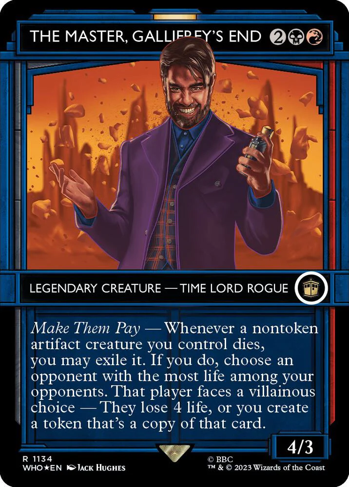The Master, Gallifrey's End 1134/331 (Universes Beyond: Doctor Who)  - Showcase Surge Foil
