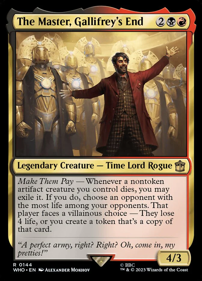 The Master, Gallifrey's End 144/331 (Universes Beyond: Doctor Who)  - Foil