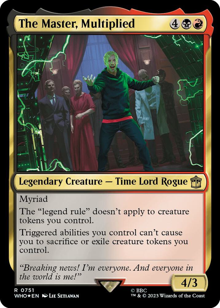 The Master, Multiplied 751/331 (Universes Beyond: Doctor Who)  - Surge Foil