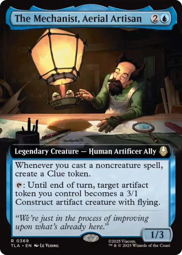 The Mechanist, Aerial Artisan 369/286 (Avatar: The Last Airbender)  - Extended Art Foil