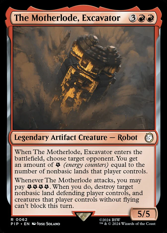 The Motherlode, Excavator 62/1076 (Universes Beyond: Fallout)