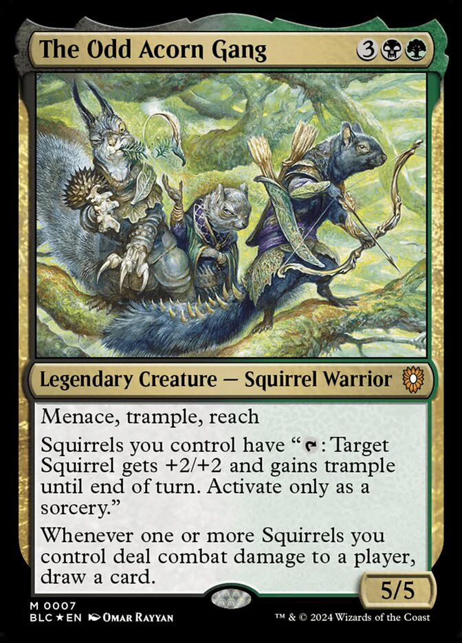 The Odd Acorn Gang 7/40 (Commander: Bloomburrow) - Foil