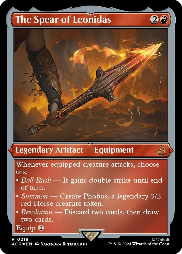 The Spear of Leonidas 219 (Universes Beyond: Assassin's Creed)  - Etched Foil