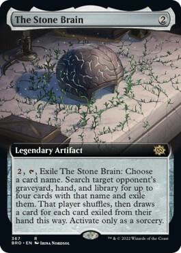The Stone Brain Extended Art 367/287 (The Brothers' War)  - Foil