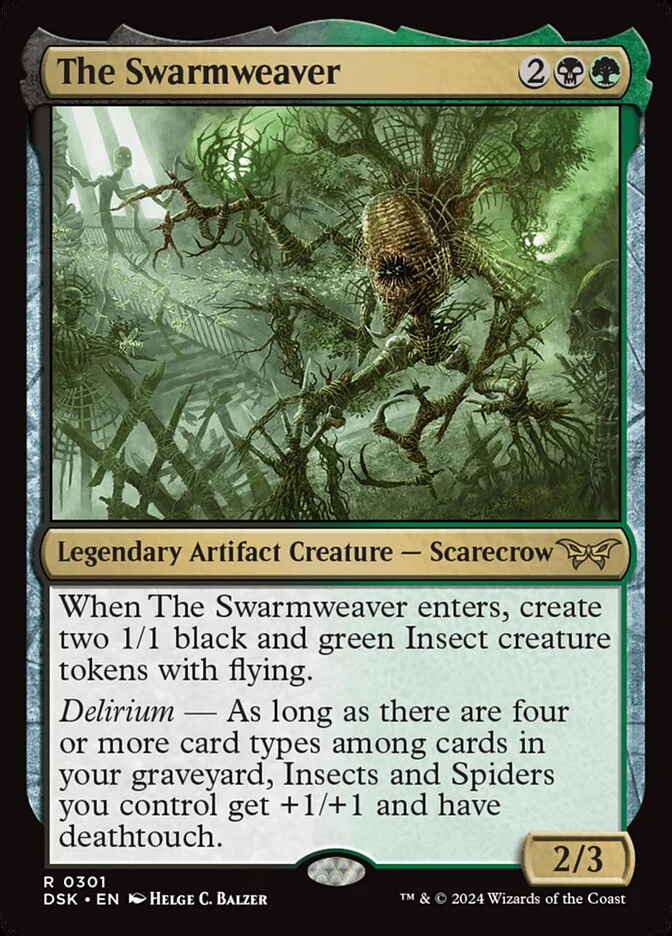 The Swarmweaver (Lurking Evil) 301/286 (Duskmourn: House of Horror)