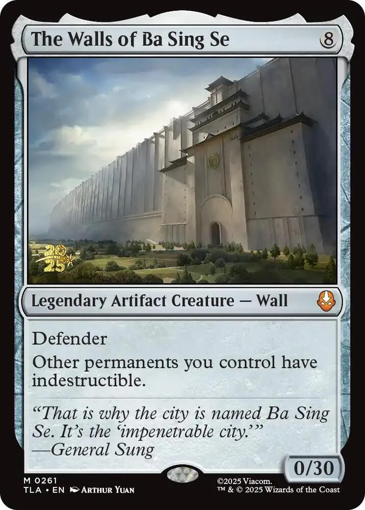The Walls of Ba Sing Se 261s/88 (Prerelease Cards)  - Foil