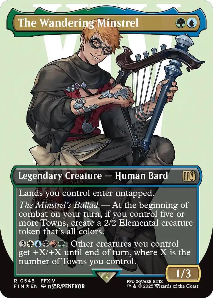The Wandering Minstrel 548/309 (FINAL FANTASY) - Borderless Surge Foil