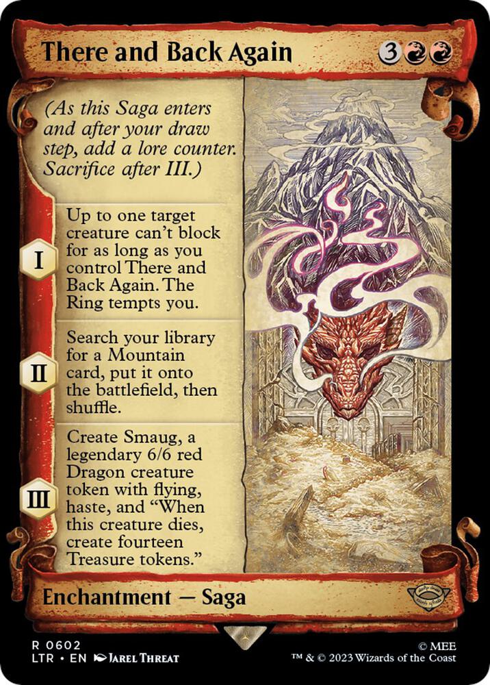 There and Back Again 602 (Universes Beyond: The Lord of the Rings: Tales of Middle-earth) - Showcase Scroll Foil