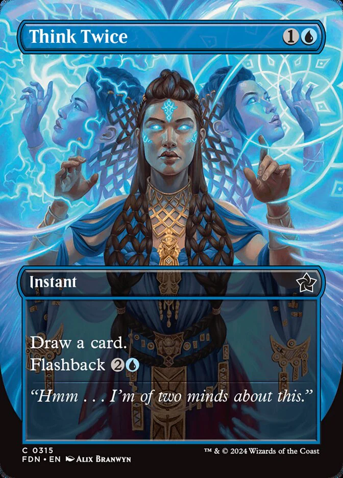 Think Twice 315/291 (Foundations) - Borderless Foil