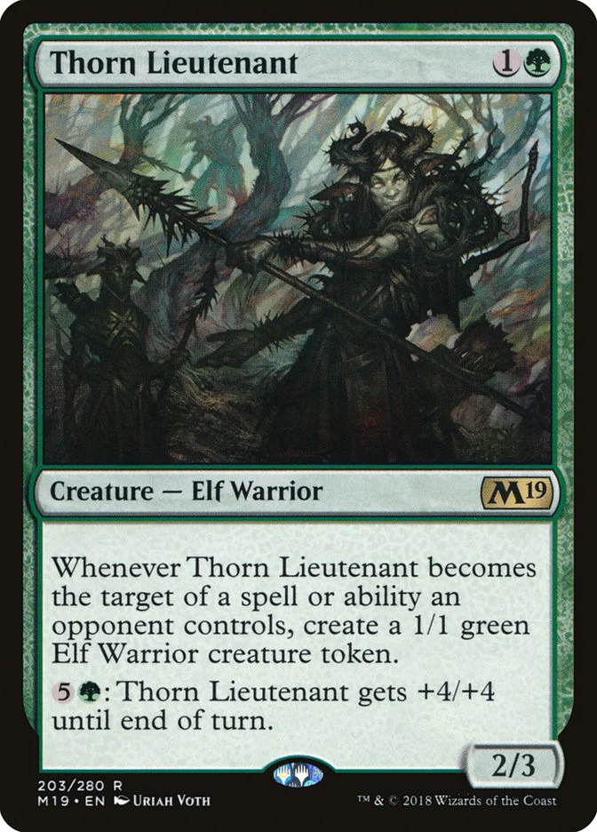 Thorn Lieutenant 203/280 (Core Set 2019)  - Foil