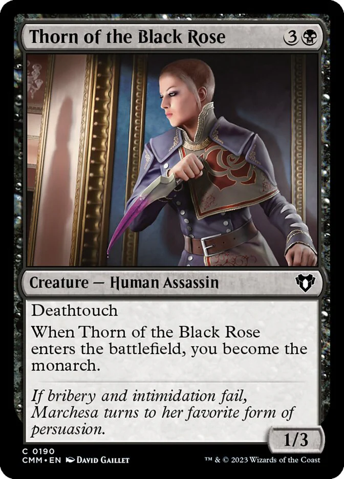 Thorn of the Black Rose 190/451 (Commander Masters)  - Foil
