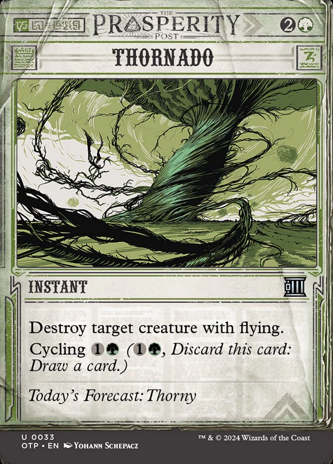 Thornado 33/65 (Outlaws of Thunder Junction: Breaking News)  - Showcase Foil