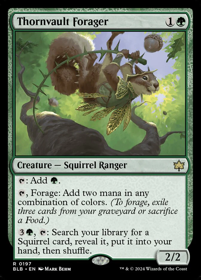 Thornvault Forager 197 (Bloomburrow)