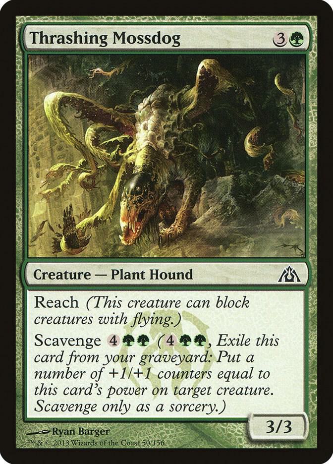 Thrashing Mossdog 50/156 (Dragon's Maze)  - Foil