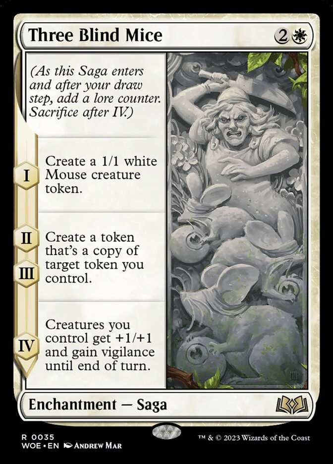 Three Blind Mice 35/276 (Wilds of Eldraine)  - Foil
