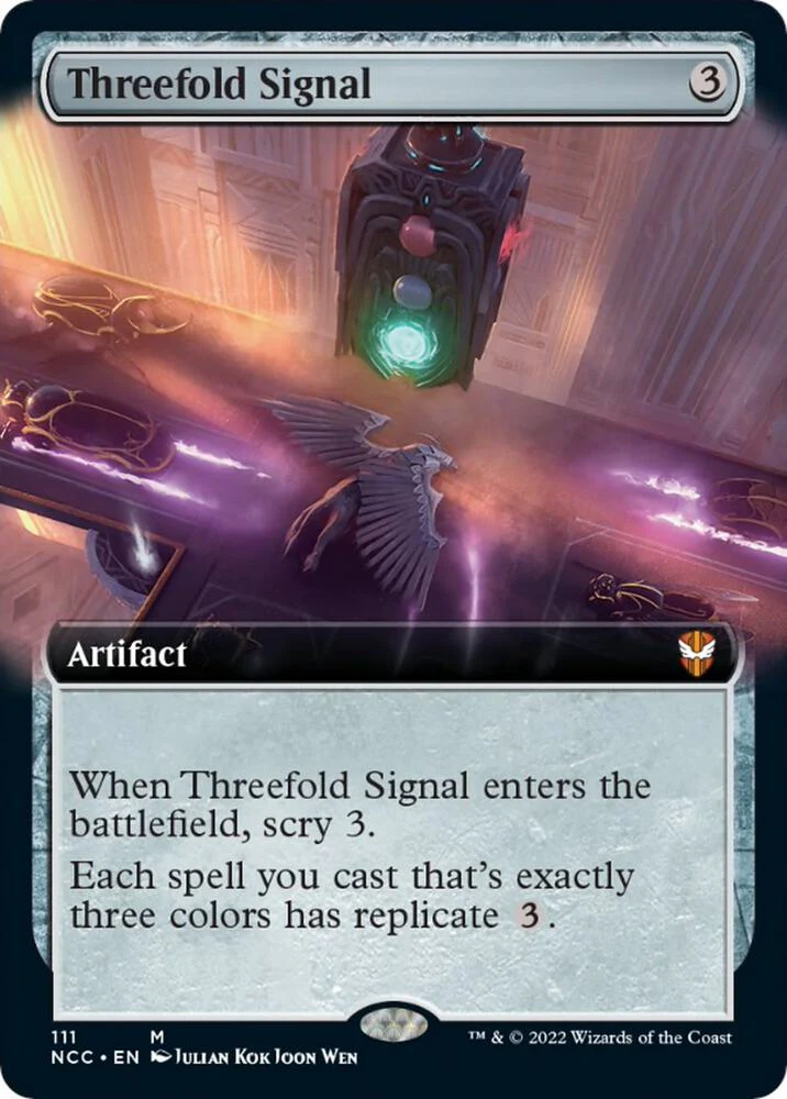Threefold Signal Extended Art 111/93 (Commander: Streets of New Capenna)