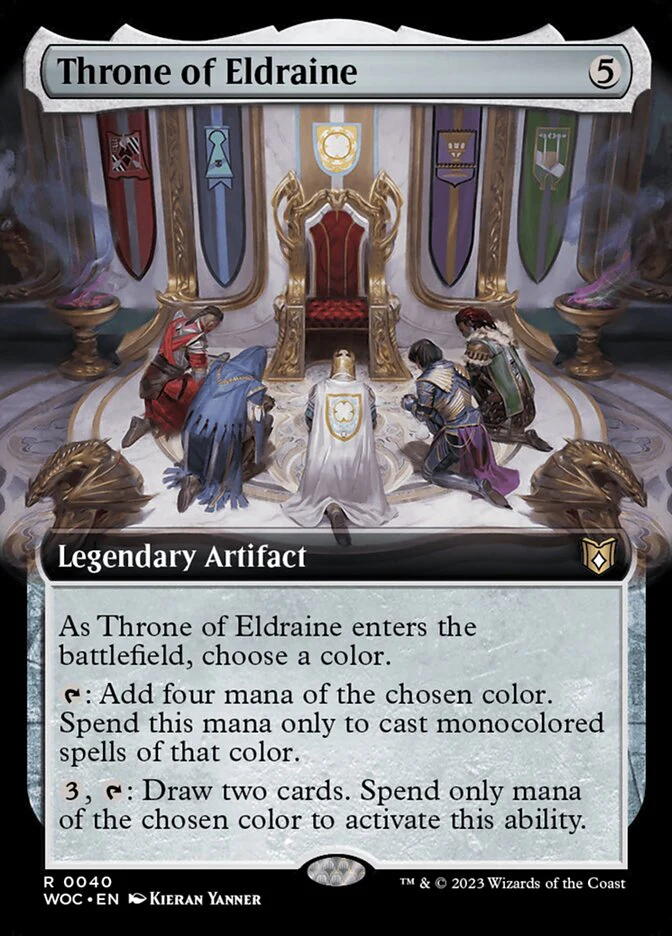 Throne of Eldraine 40/173 (Commander: Wilds of Eldraine)  - Extended Art Foil