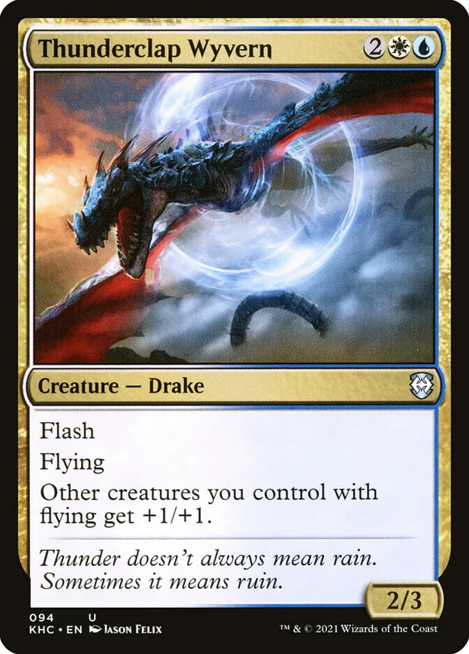 Thunderclap Wyvern 94/1 (Commander: Kaldheim)