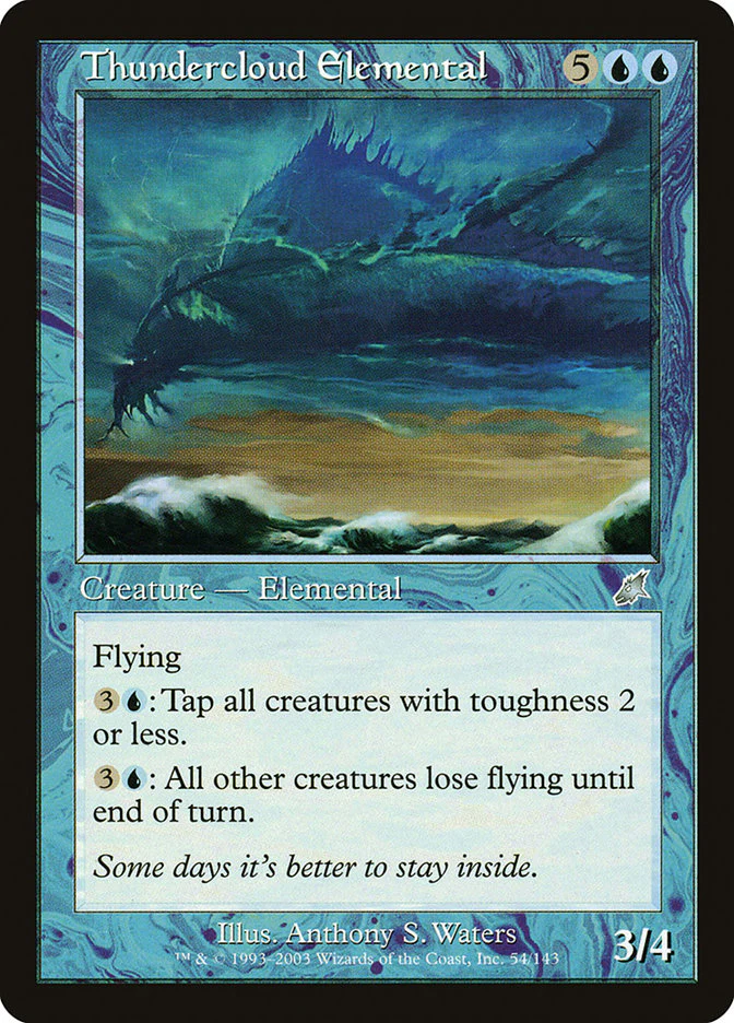 Thundercloud Elemental 54/143 (Scourge) - Foil