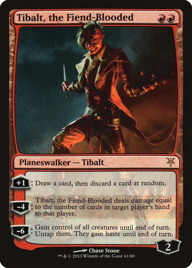Tibalt, the Fiend-Blooded 41/80 (Duel Decks: Sorin vs. Tibalt)  - Foil