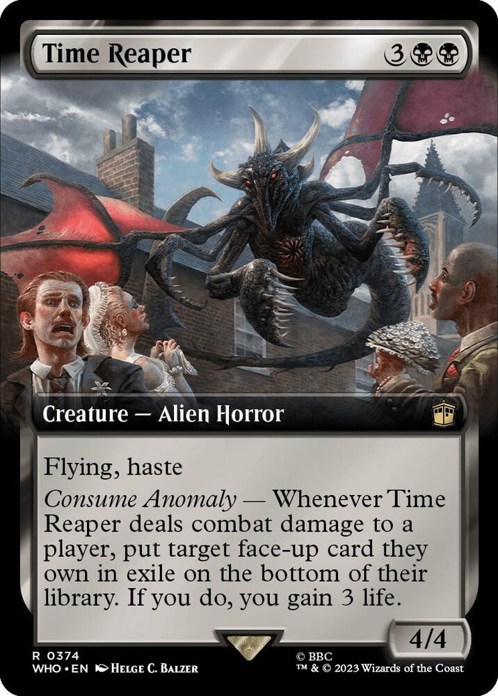 Time Reaper 374/331 (Universes Beyond: Doctor Who)  - Extended Art Foil