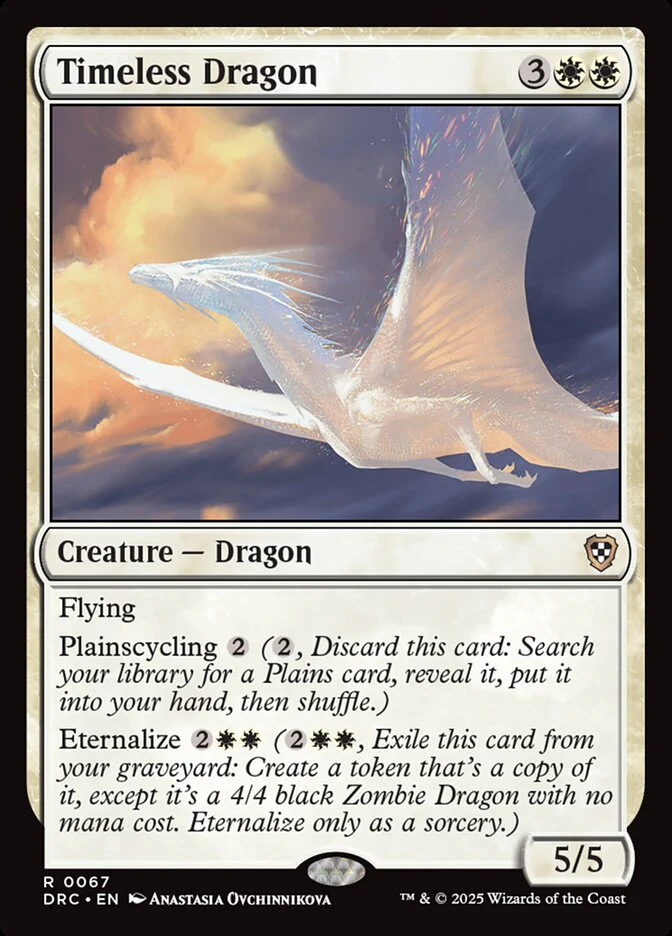 Timeless Dragon 67/187 (Commander: Aetherdrift)