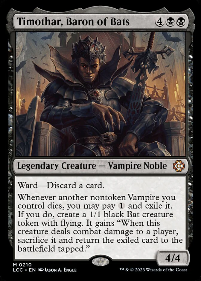 Timothar, Baron of Bats 210/370 (Commander: The Lost Caverns of Ixalan)