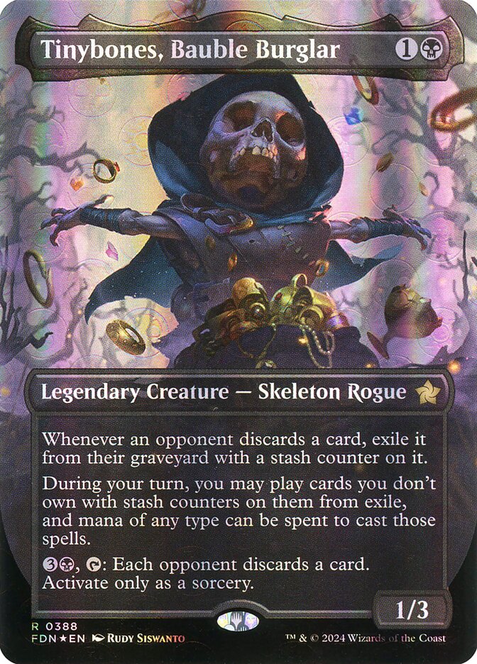 Tinybones, Bauble Burglar 388/291 (Foundations)  - Borderless Mana Foil