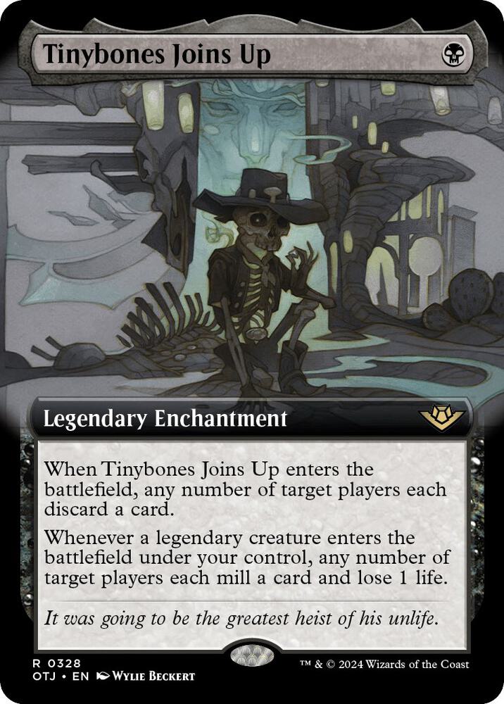 Tinybones Joins Up 328/286 (Outlaws of Thunder Junction)  - Extended Art Foil