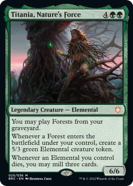 Titania Natures Force 25 (Commander: The Brothers' War)  - Foil