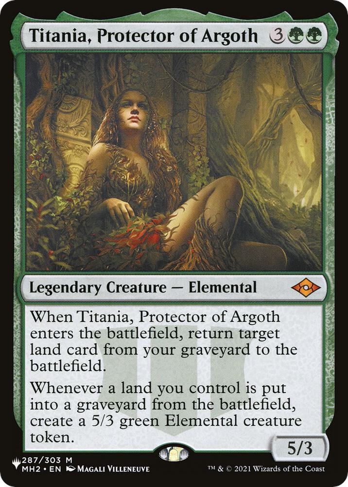 Titania Protector of Argoth 287/303 (The List Reprints)