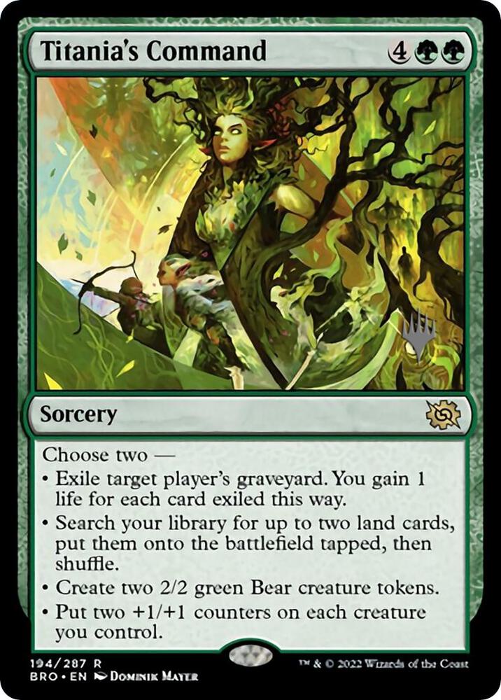 Titanias Command 194p/169 (Promo Pack: The Brothers' War)  - Foil